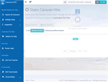 Tablet Screenshot of caravans365.com